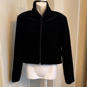 Kenzo Studio 90s Vintage Black Velvet Women's Jacket
